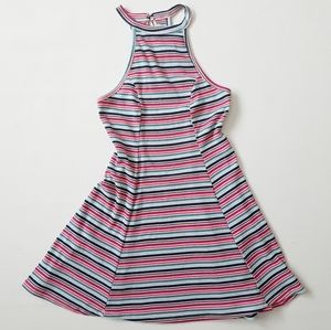 Hollister Striped Halter Summer Dress Small